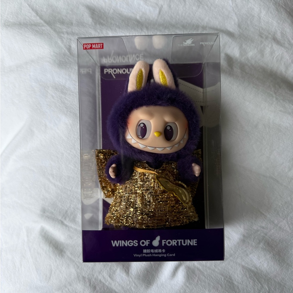 Labubu Pronounce Pop Mart Wings of Fortune Vinyl Plush
